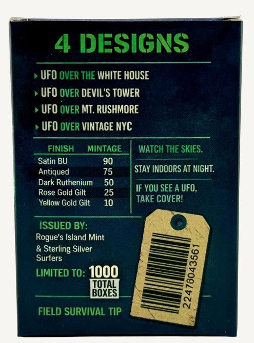 2025 Intaglio Mint — UFO Invasion USA Mystery Box (1 oz Silver Round)