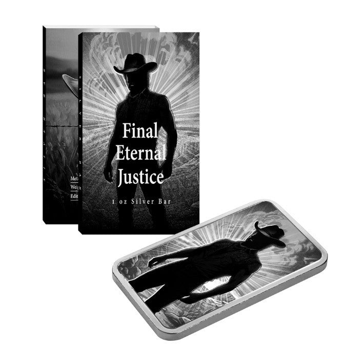 Final Eternal Justice – A Tribute to Chuck Norris 1 oz silver bar w/ COA sleeve