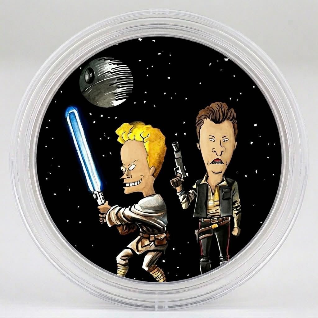 1 oz 999 copper round - Beavis and Butthead  - May the 4th be with you!!