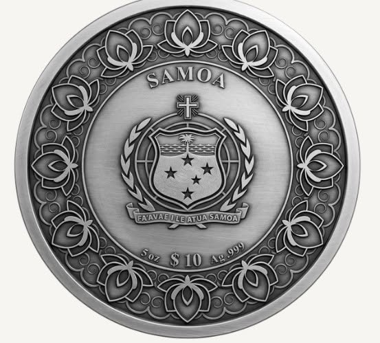 PRESALE ONLY - 2026 Samoa Shangri‑La Sliding Door – 5 oz Silver