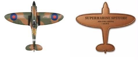 ***IN STOCK  1 oz Supermarine Spitfire .999 Shaped Copper Collectable