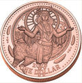 26 MESA GRANDE “DEER WOMAN” 5 oz COPPER COIN