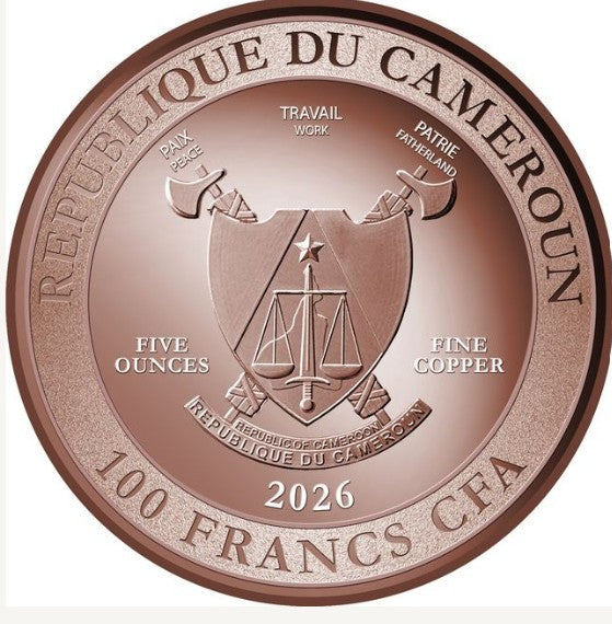 2026 Cameroon Lunar on Lunar – Horse (5 oz Copper)