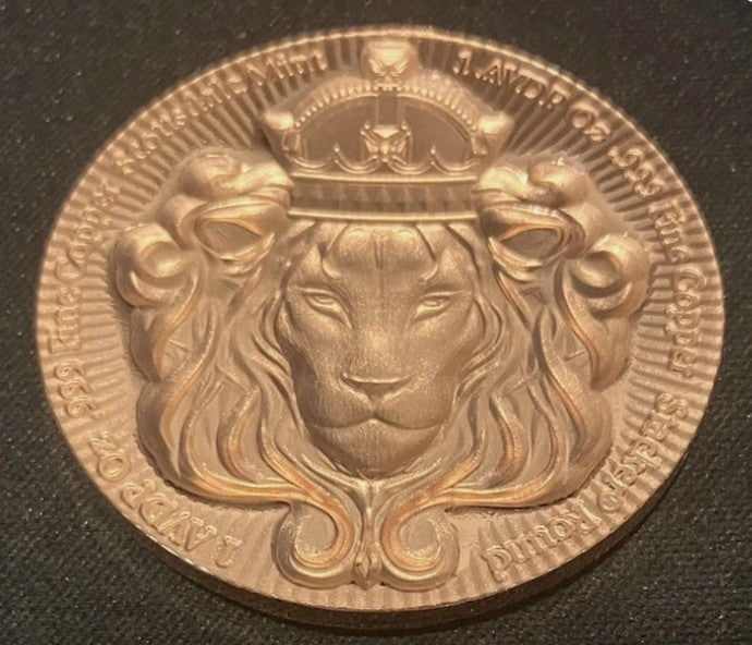 20 x Scottsdale Stacker's - 1oz 999 Copper Bullion Round - Lion Stackable Coin's