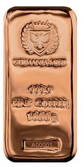 1 x Germania Mint -1000g Copper 999.9 Cast Bar