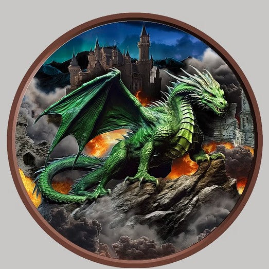 Emerald Dragon HR 1 Kilo .999 High Relief Copper Medal 5000 Francs Cameroon 2026