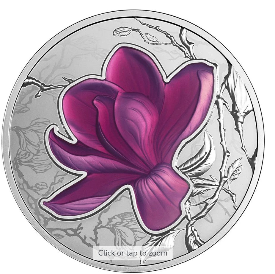 2026 Flowers Of The Four Seasons - Magnolia 1oz Silver Proof Coin