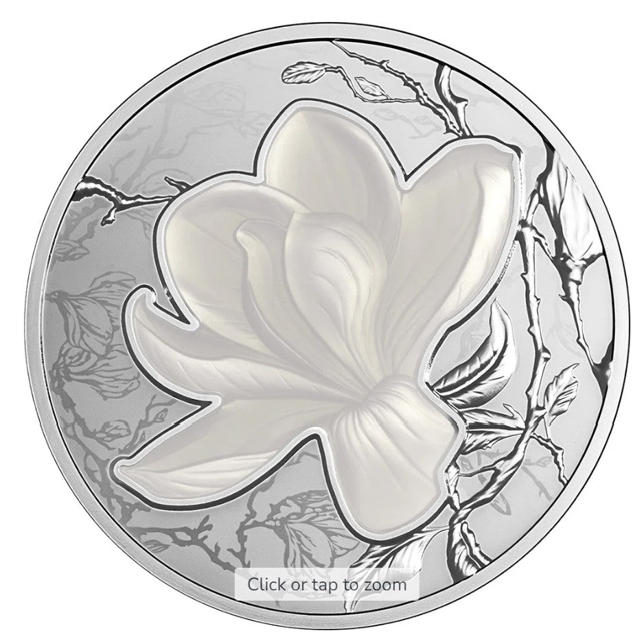 2026 Flowers Of The Four Seasons - Magnolia 1oz Silver Proof Coin