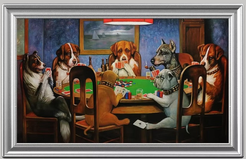 Dogs Playing Poker - 1oz .999 silver Coin - 1$ Niue 2025