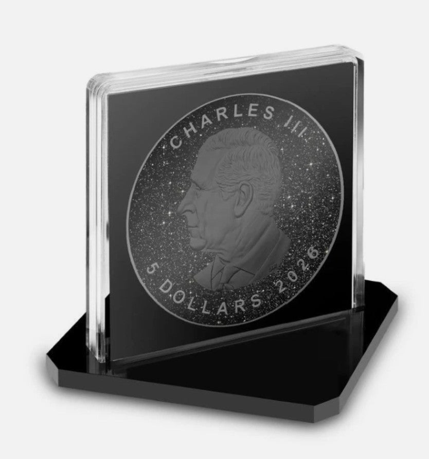 2026 Canada Maple Leaf Triple Black Diamond Edition 1 oz .999 Silver Coin