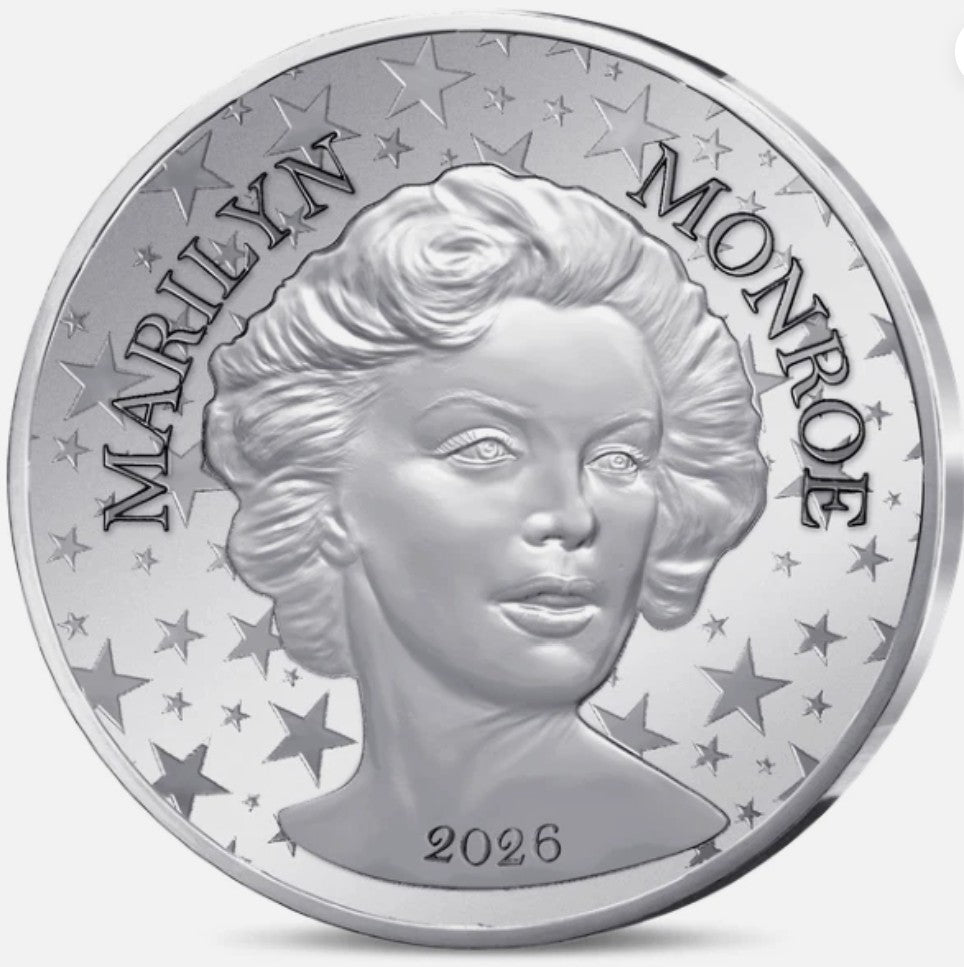 2026 France Marilyn Monroe 13g .333 Silver Coin in Card