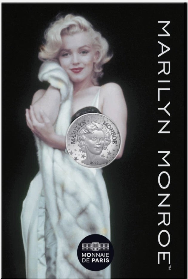2026 France Marilyn Monroe 13g .333 Silver Coin in Card