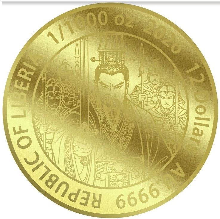 CAO CAO 1/1000 Oz Gold Coin 12$ Liberia 2026