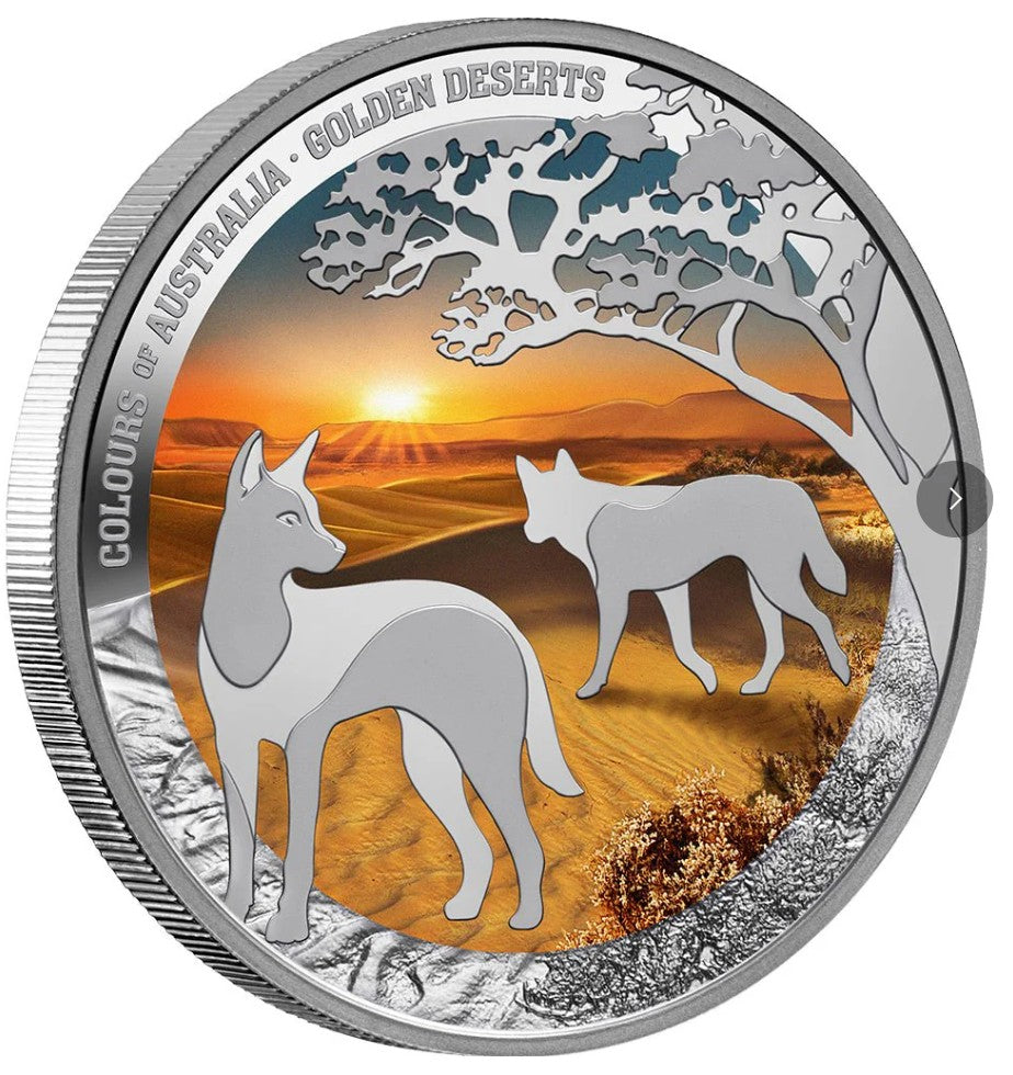Colours of Australia 2026 $1 Golden Deserts 1oz Silver Proof Coin
