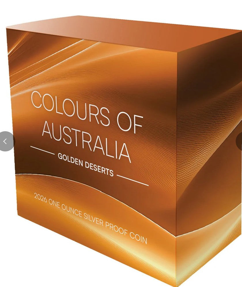 Colours of Australia 2026 $1 Golden Deserts 1oz Silver Proof Coin