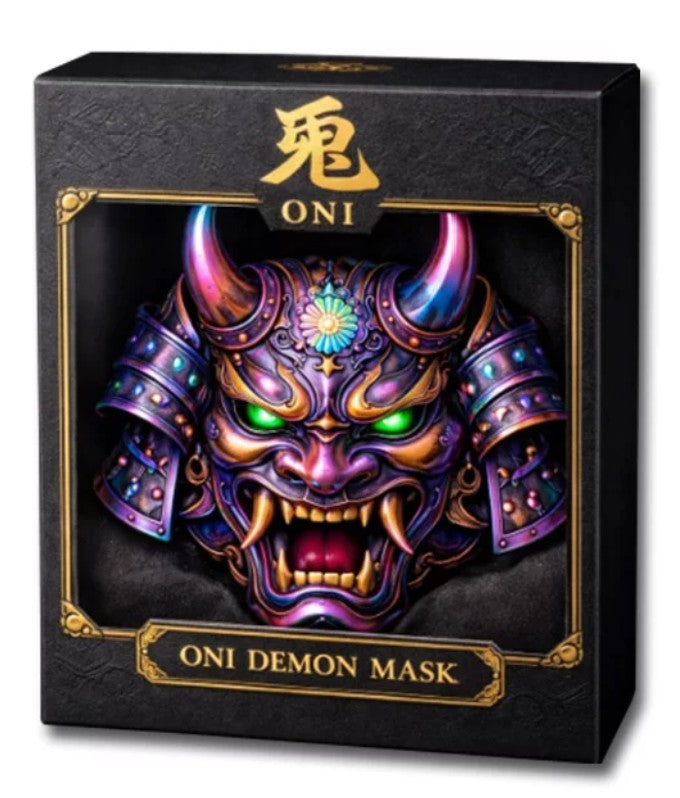 Oni Demon Mask 5 oz Copper Medal (New in Box)