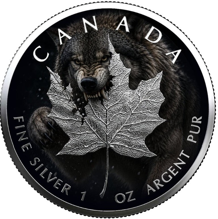 PRESALE ONLY - 2026 Maple Leaf Timber Wolf Edition 1 oz Silver Coin