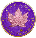 PRESALE ONLY - 2026 Canada Maple Leaf Royal Amethyst Edition 1 oz Silver Coin
