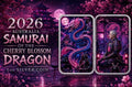 PRESALE ONLY - 2026 Australia Samurai of the Cherry Blossom Dragon 1 oz Silver Coin Bar