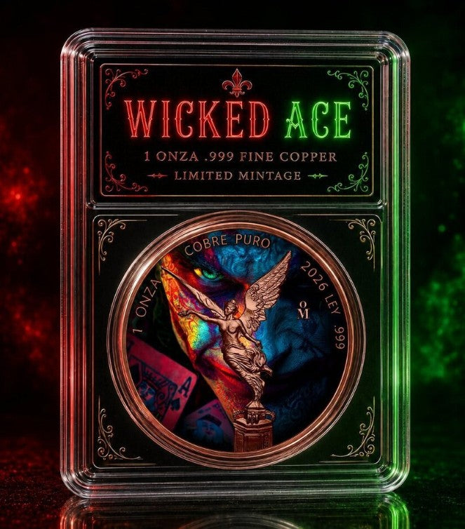 PRESALE ONLY - Wicked Ace 1 oz Copper in Slab
