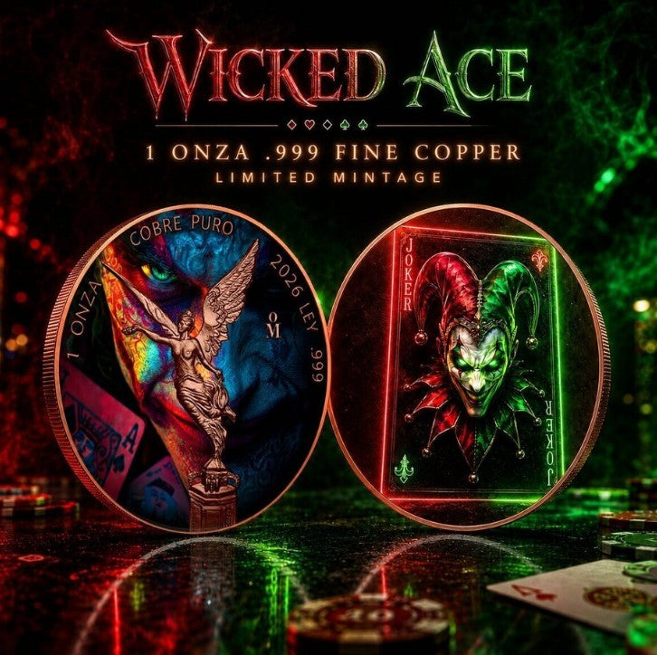 PRESALE ONLY - Wicked Ace 1 oz Copper in Slab