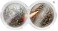 Knight VS Dragon 2×2 oz Copper Battle Set