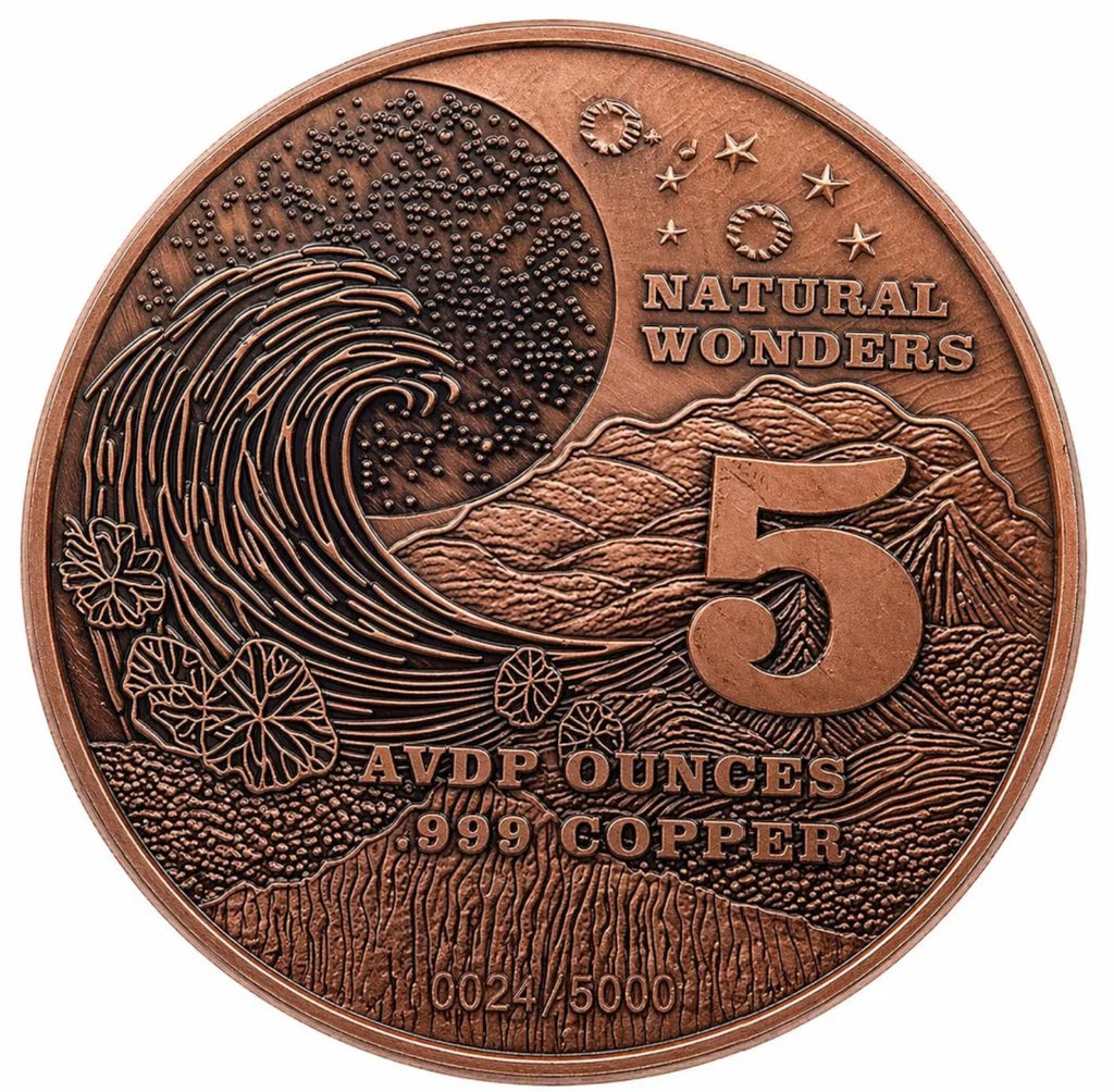 2025 Yosemite National Park Colorized 5oz Copper Colorized Serialized 5,000 Pcs
