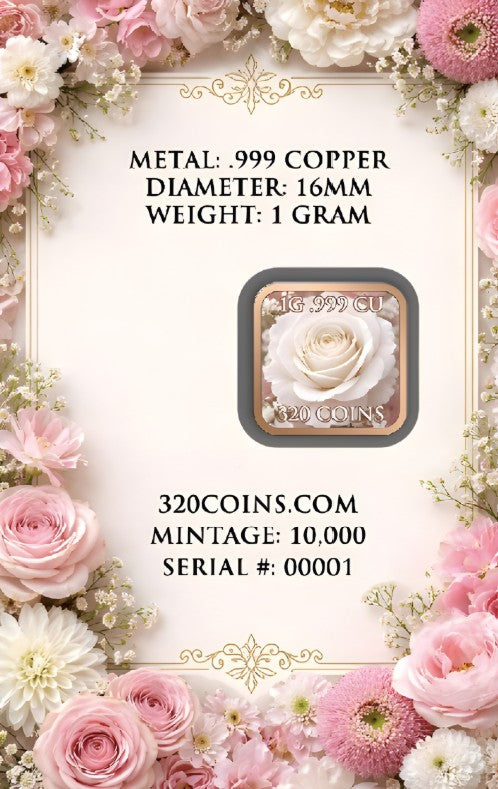 Pretty in Pink 1g .999 Copper Card
