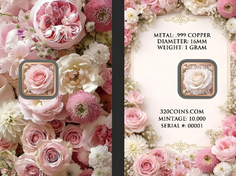 Pretty in Pink 1g .999 Copper Card