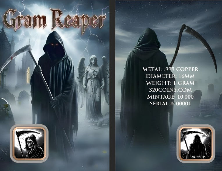 Gram Reaper 1g .999 Copper Card