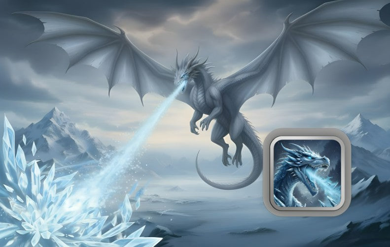 Ice Dragon 1g .999 Fine Silver