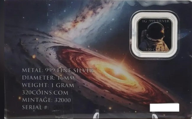 "Over-Under" 1g Silver Bar
