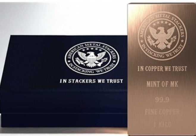 PRESALE  - MINT OF MK 1 Kg Kilo Copper Bar