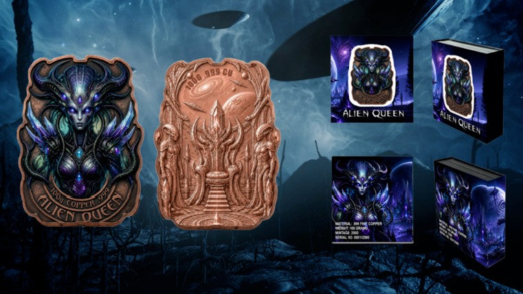 PRESALE ONLY - Alien Queen 100 Gram Copper in Box
