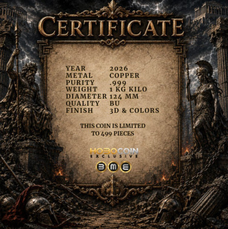 PRESALE ONLY - Olympus War - Fall of the Gods Kilo Copper