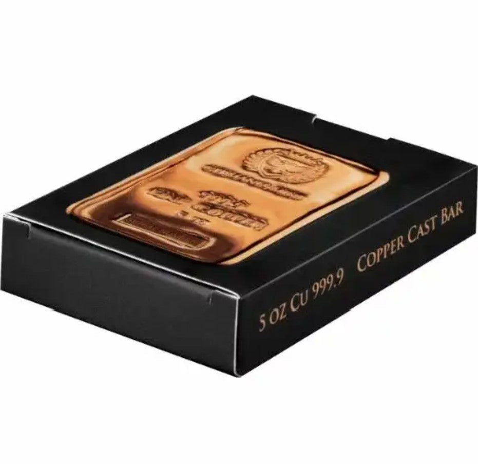 Germania Mint Copper Cast Bar 5oz
