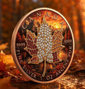 PRESALE ONLY  - 2026 Maple Seasons Autumn Bejweled 1 oz Silver Coin