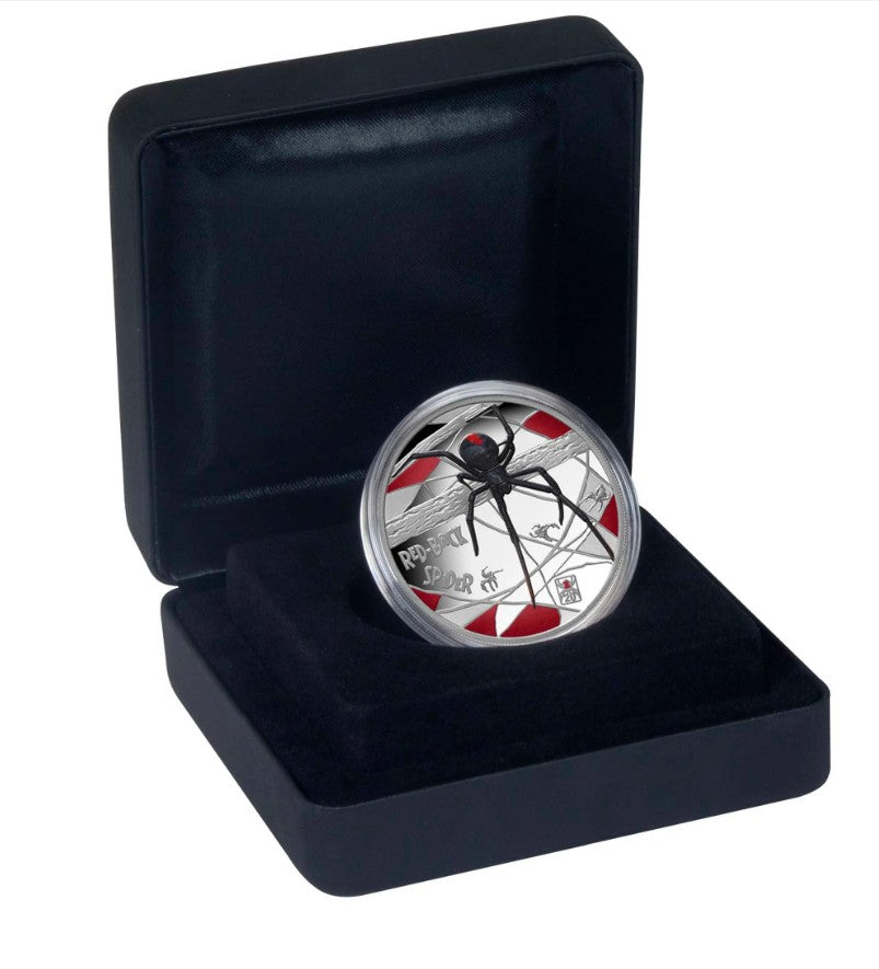 Deadly & Dangerous 20th Anniversary 2026 Red-back Spider Privymark 1oz Silver Proof Coin