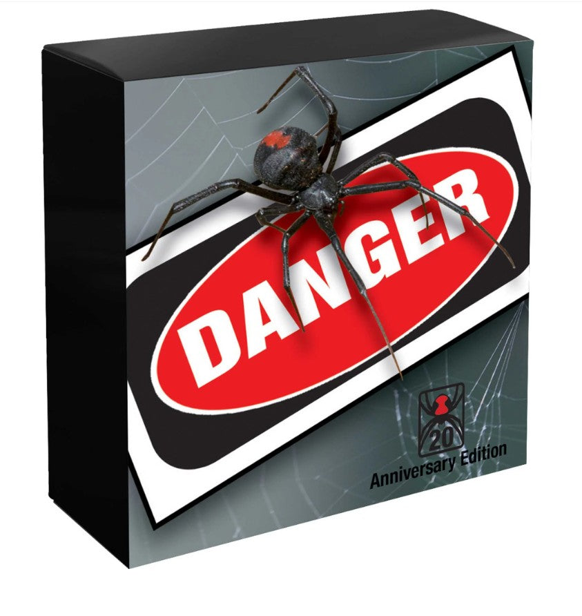 Deadly & Dangerous 20th Anniversary 2026 Red-back Spider Privymark 1oz Silver Proof Coin
