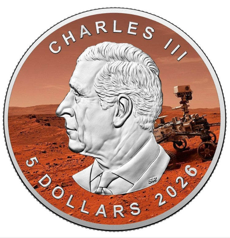 2026 Canada Maple Leaf Mars Edition 1 oz .999 Silver Coin
