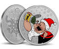 PRESALE - ORDERS DUE 27 JULY - Holiday Popeye 1 oz Silver Round Colorized