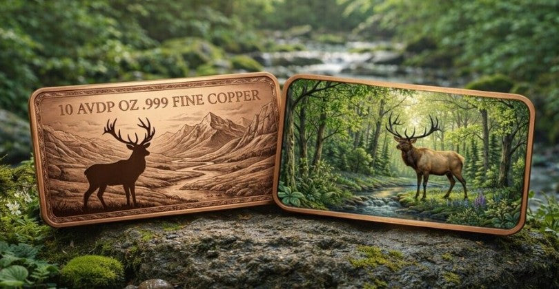 Elk 10 oz Copper Bar