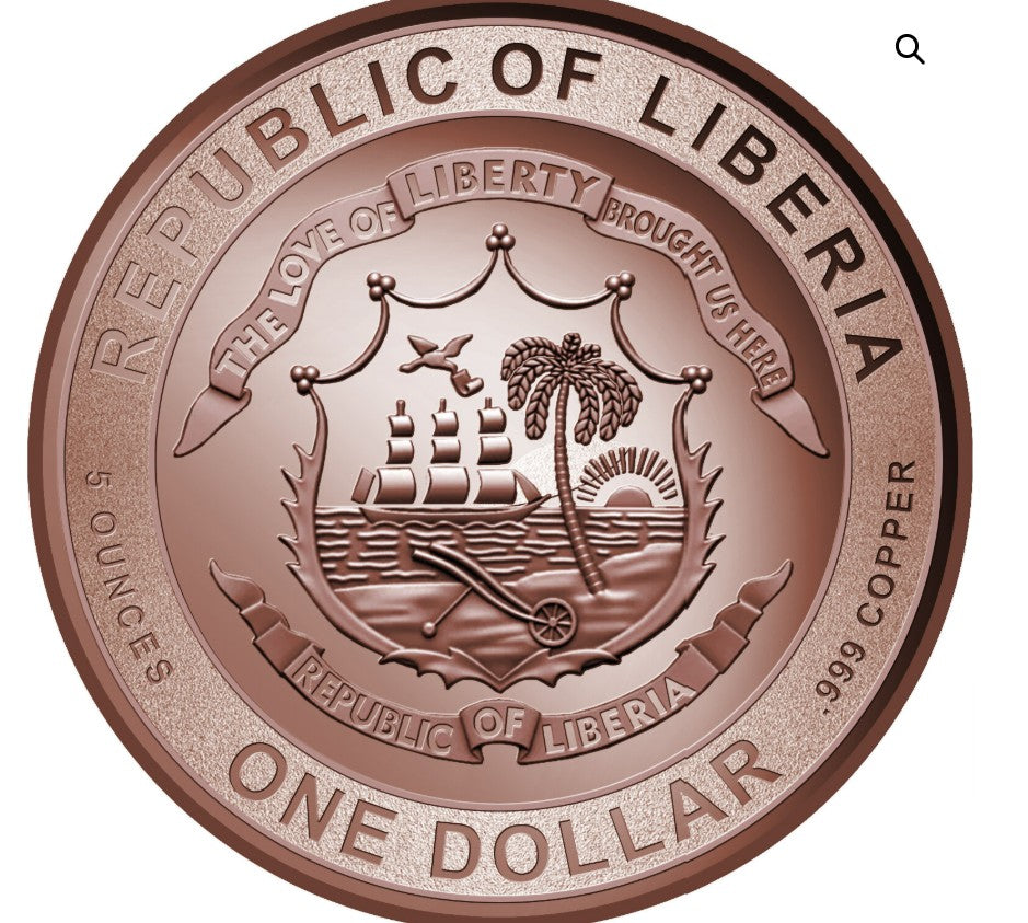 2026 Liberia Netherlands Friesian Horse 5 oz Copper Coin