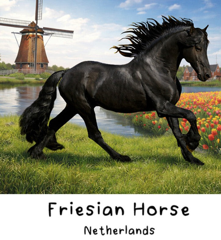 2026 Liberia Netherlands Friesian Horse 5 oz Copper Coin