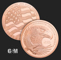5 oz GSM Copper Eagle Round