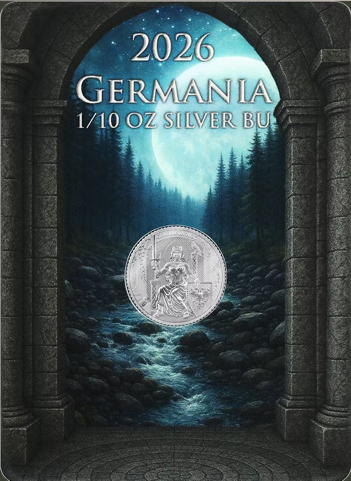 2026 Germania 1/10 oz Silver coins Ag 999.9 BU
