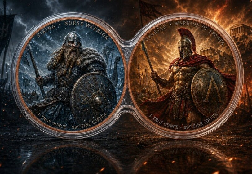 Viking vs Spartan 2×1 Copper Battle Set