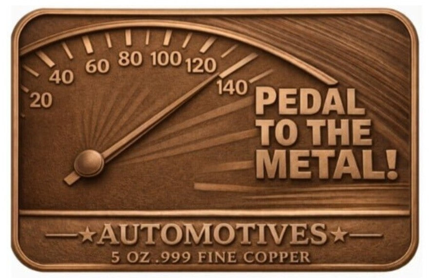 PTM Automotives Muscle Car 5 oz Colorized Copper