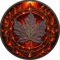PRESALE ONLY - 2026 Canada Maple Leaf Fire Elemental Realms Diamond Dust 1 oz Silver Coin