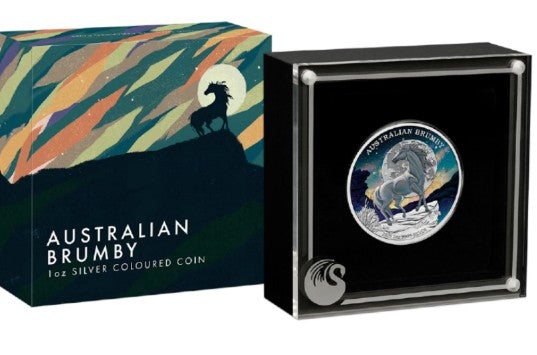PRESALE ONLY - 2026 Australia Brumby Horse 1 oz Silver Coin Colorized